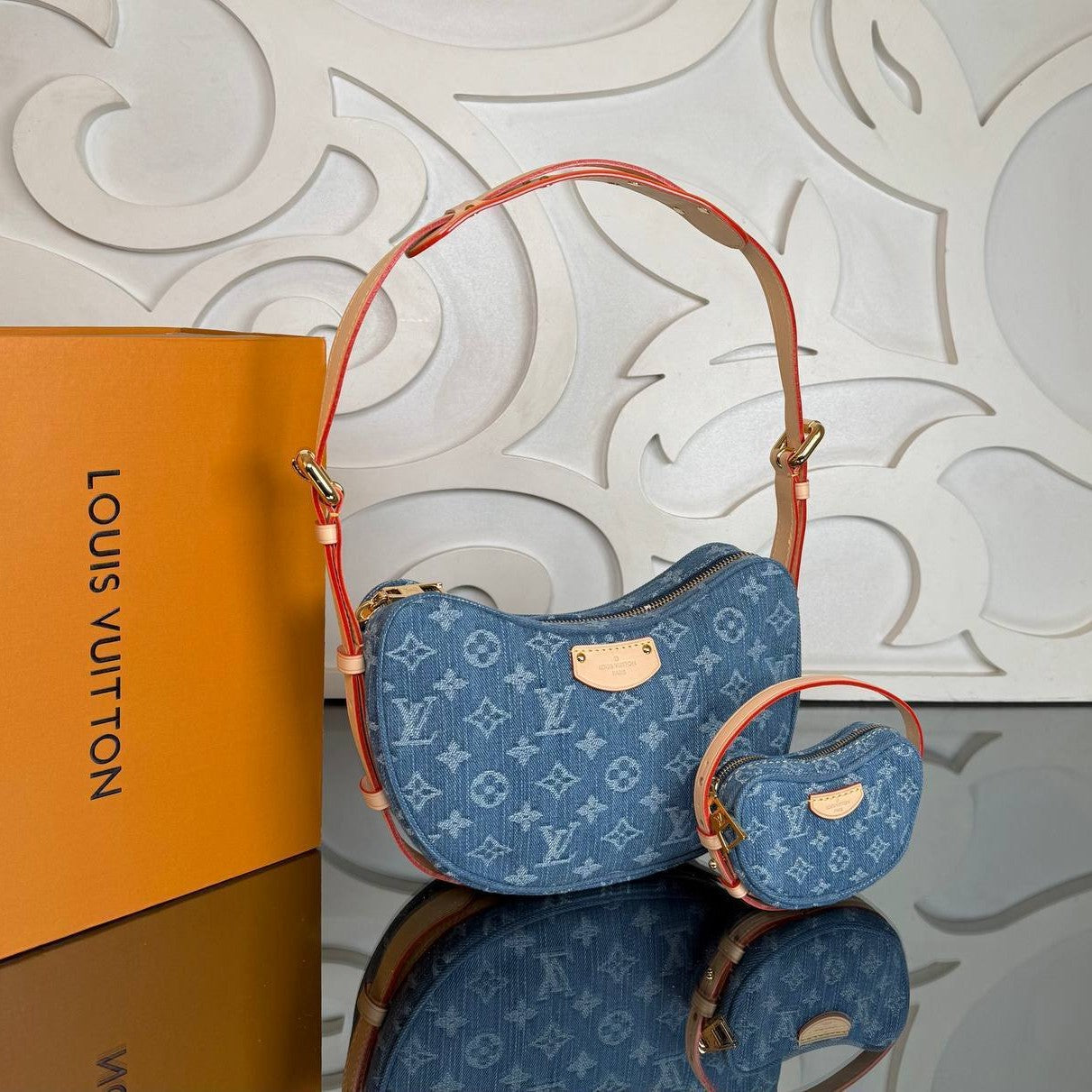 Louis Vuitton Croissant MM Denim