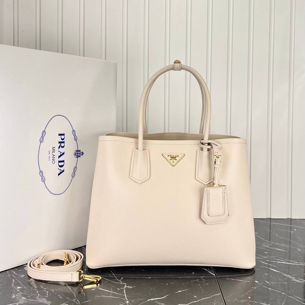 Prada Double Large Saffiano Leather Bag