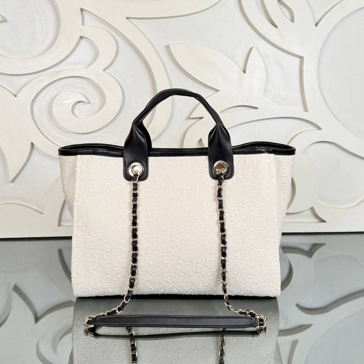Chanel Canvas Shopping Bag