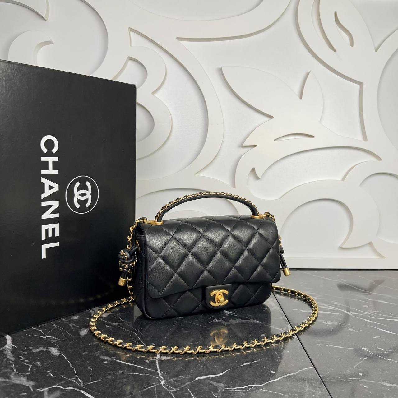 Chanel Medium Top Handle Flap Bag