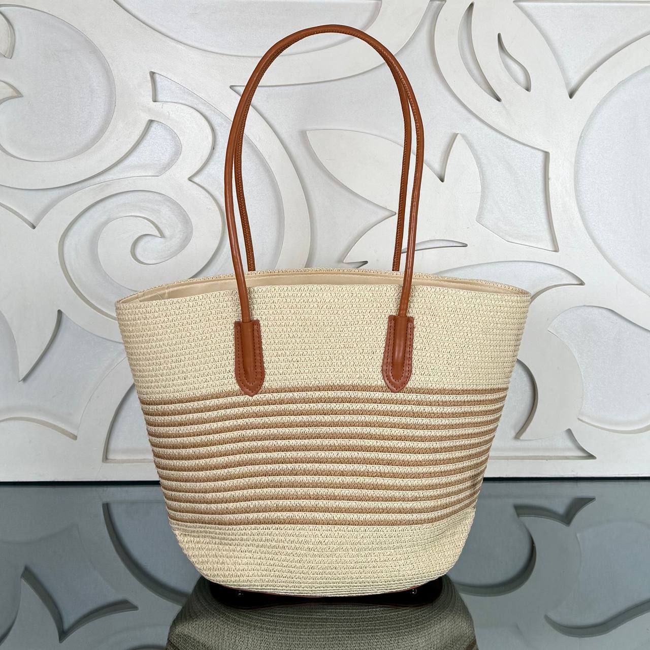 Chanel Raffia Shopping Bag with Hat