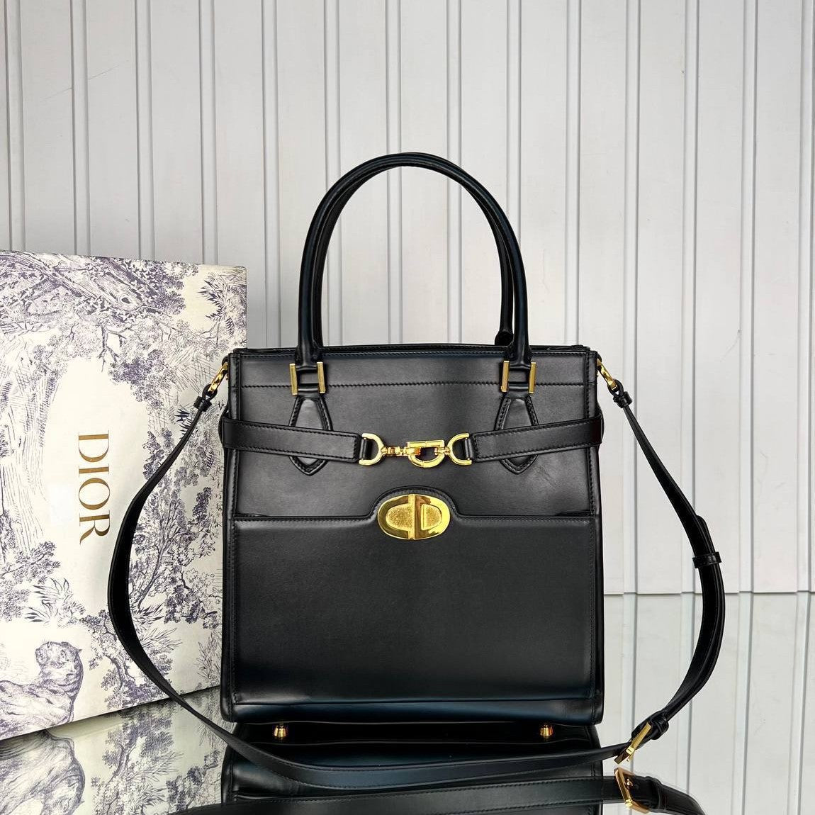 Christian Dior Square Tote Bag Large