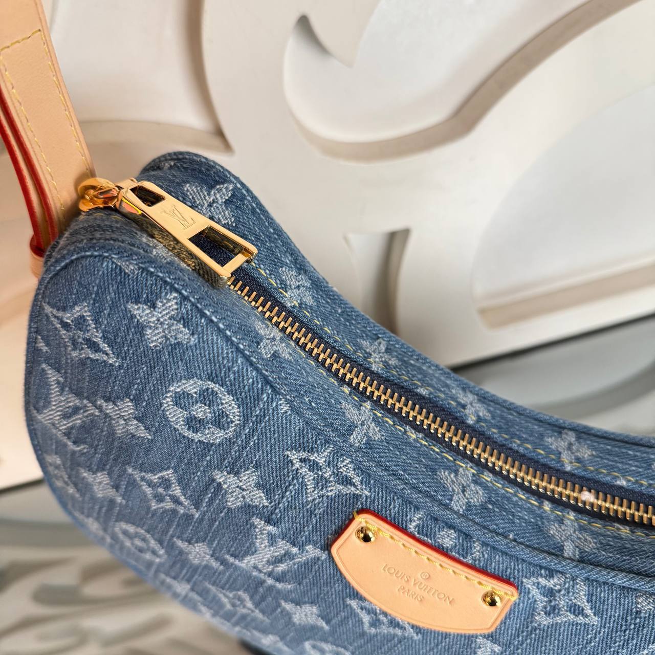 Louis Vuitton Croissant MM Denim