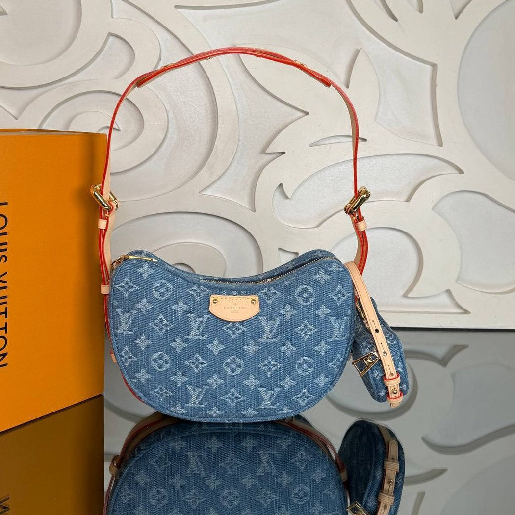 Louis Vuitton Croissant MM Denim