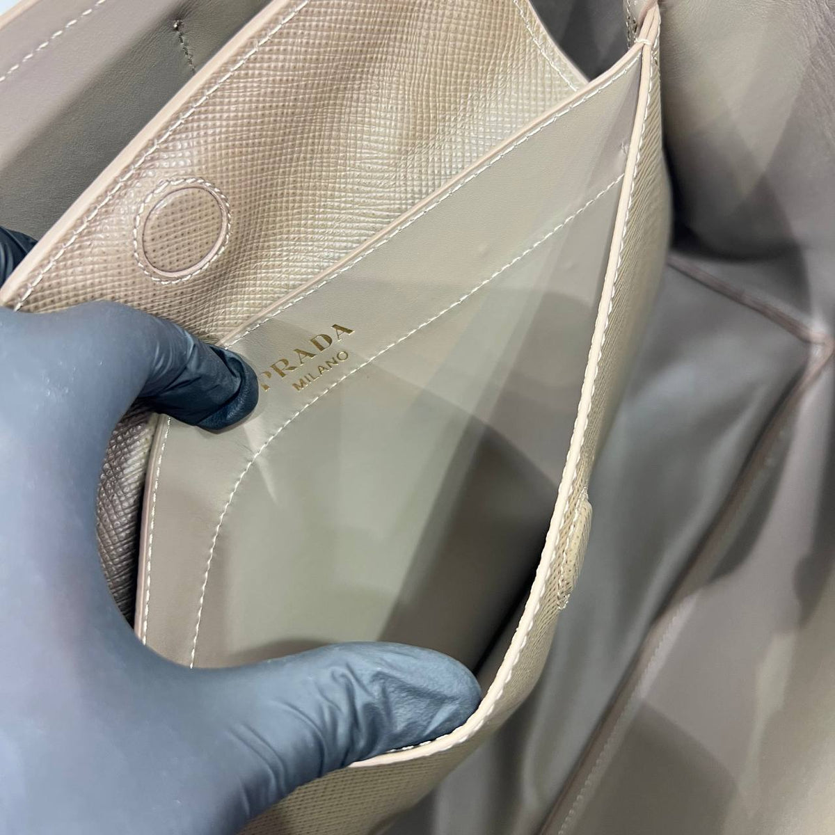 Prada Double Large Saffiano Leather Bag