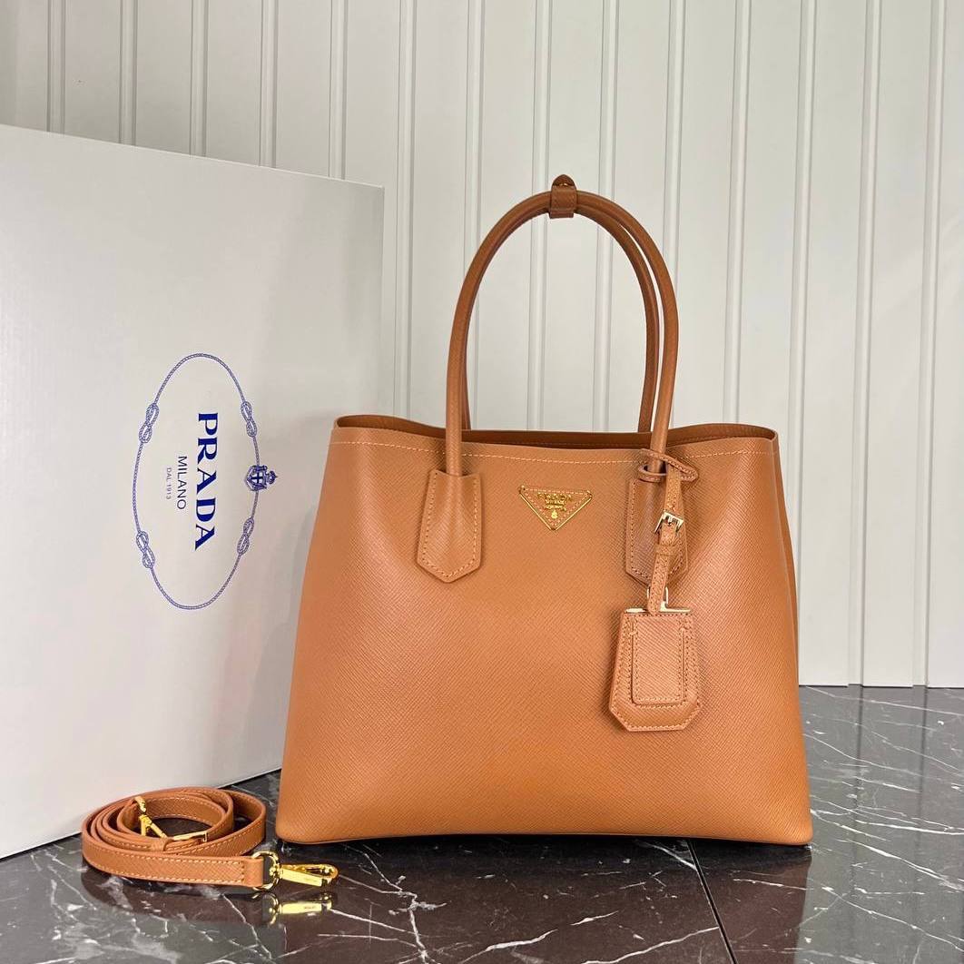 Prada Double Large Saffiano Leather Bag