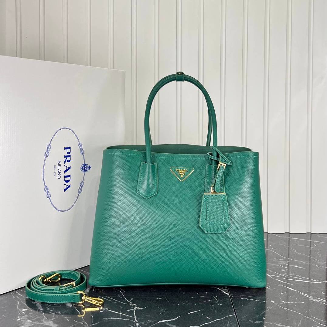 Prada Double Large Saffiano Leather Bag