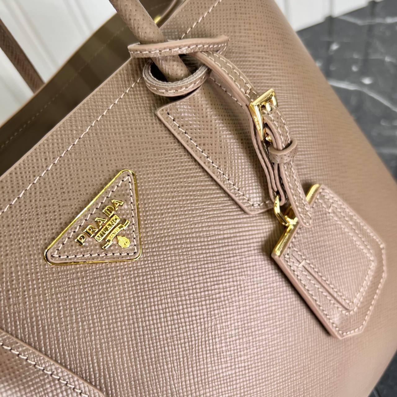 Prada Double Large Saffiano Leather Bag
