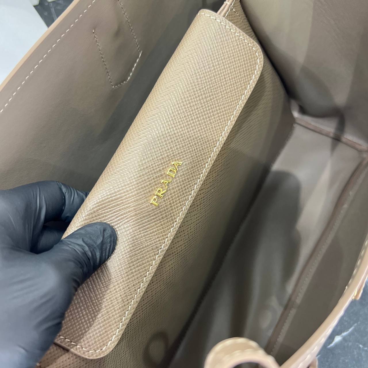 Prada Double Large Saffiano Leather Bag