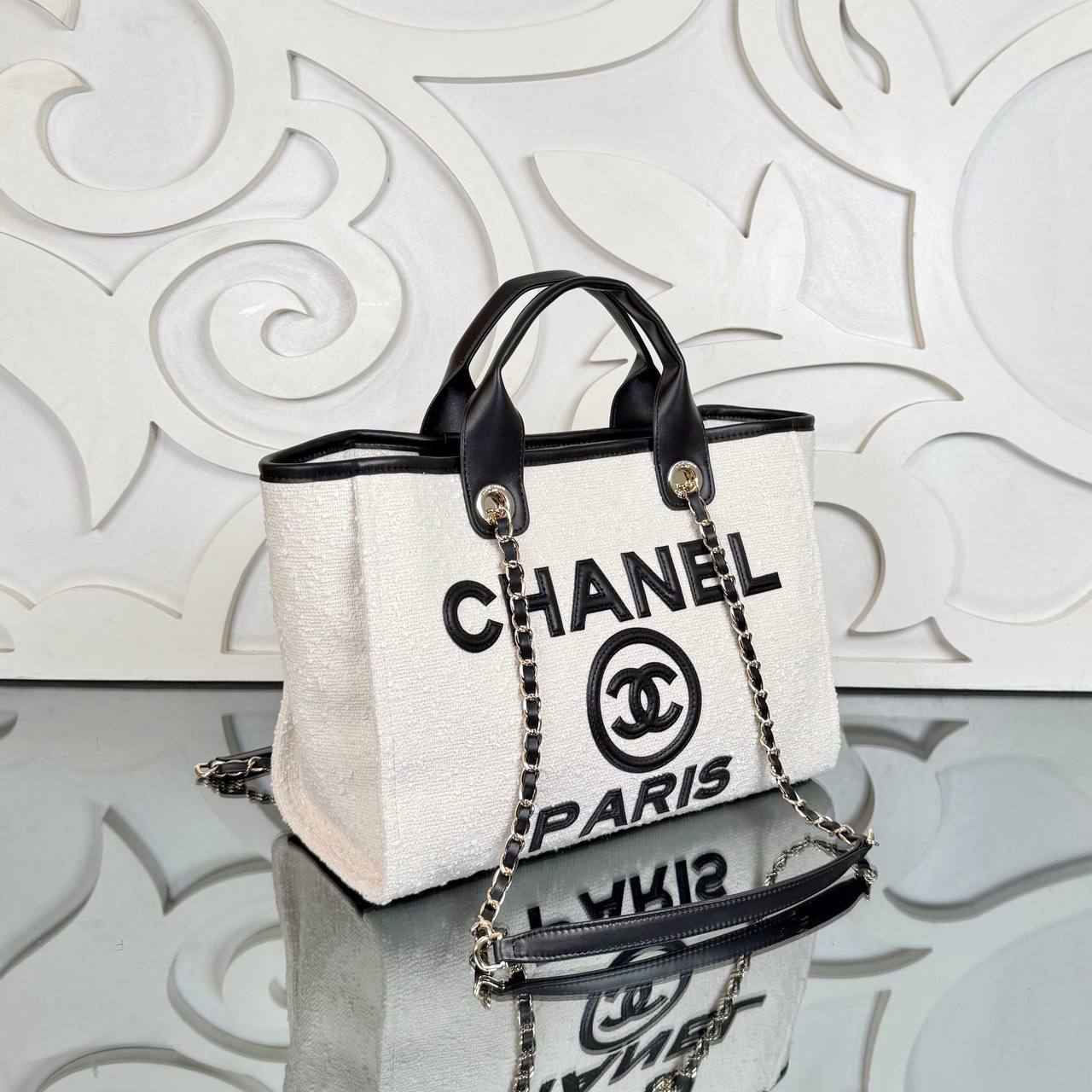 Chanel Canvas Shopping Bag