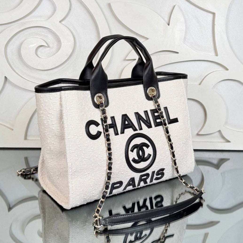 Chanel Canvas Shopping Bag