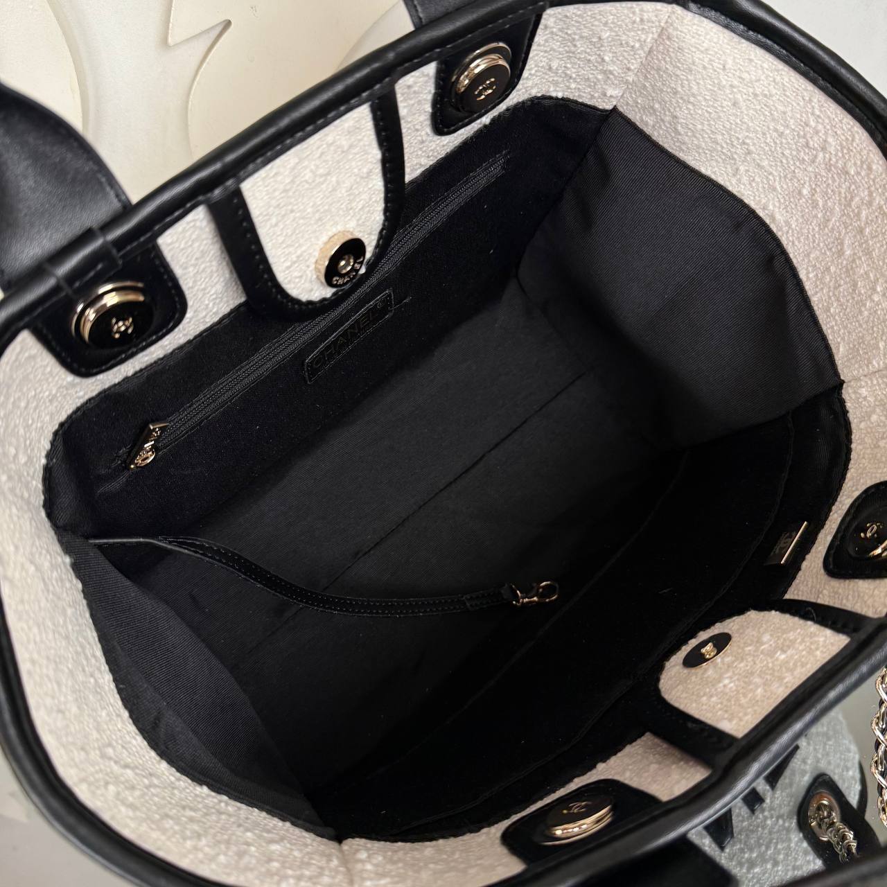 Chanel Canvas Shopping Bag
