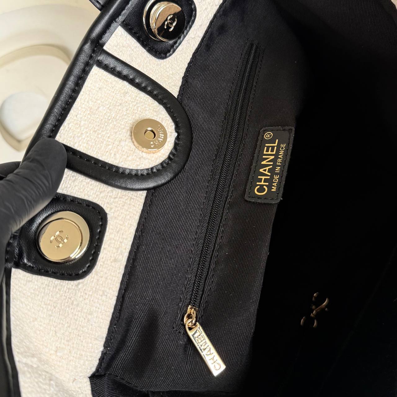 Chanel Canvas Shopping Bag
