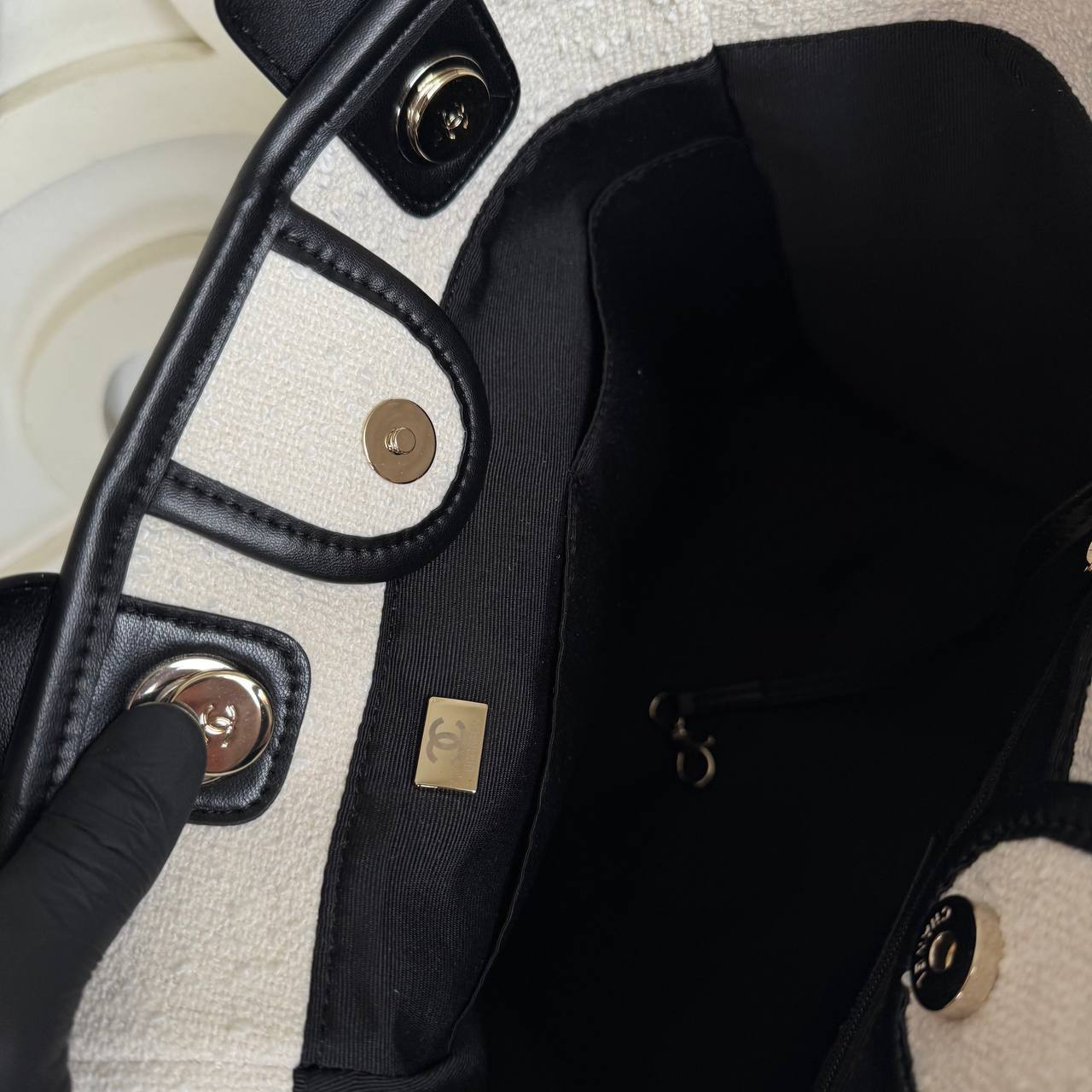 Chanel Canvas Shopping Bag