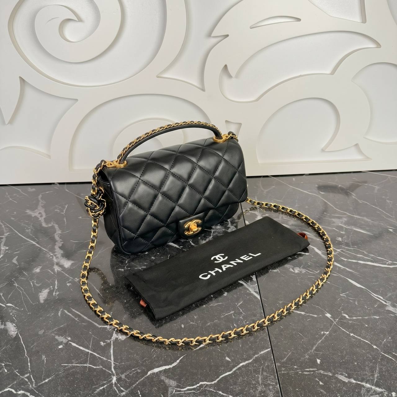 Chanel Medium Top Handle Flap Bag