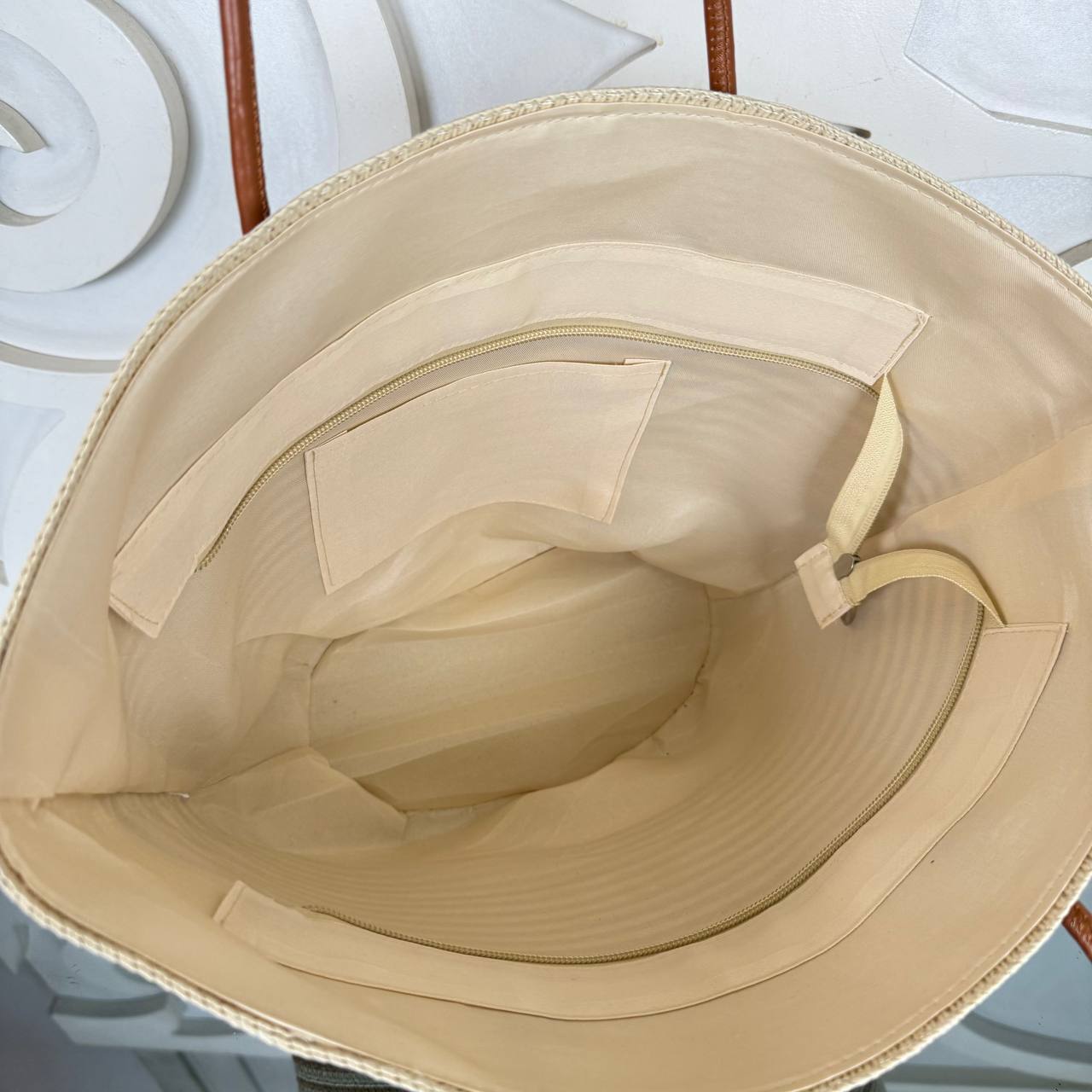 Chanel Raffia Shopping Bag with Hat