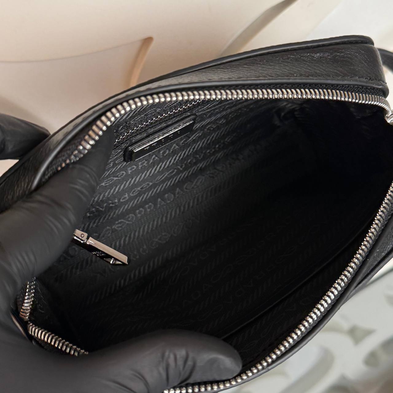 Prada Men’s Clutch with Fingerprint Lock
